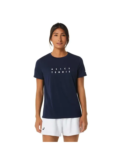 Camiseta Asics Women Court Graphic Tee 2042a259-100 Mujer | Ofertas de pádel